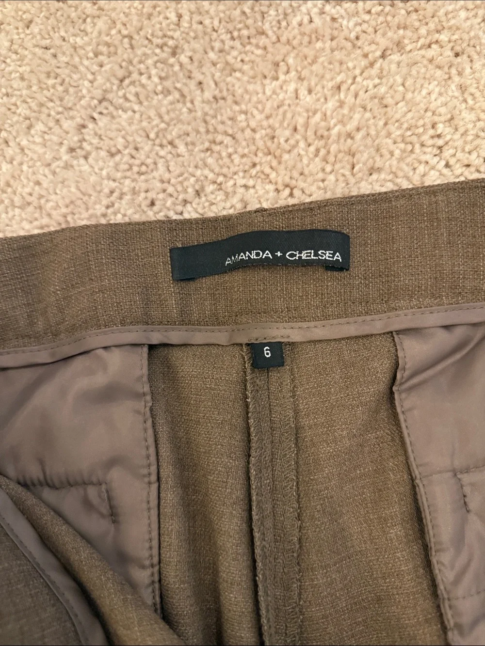 Amanda & Chelsea Brown Straight-Leg Dress Trousers